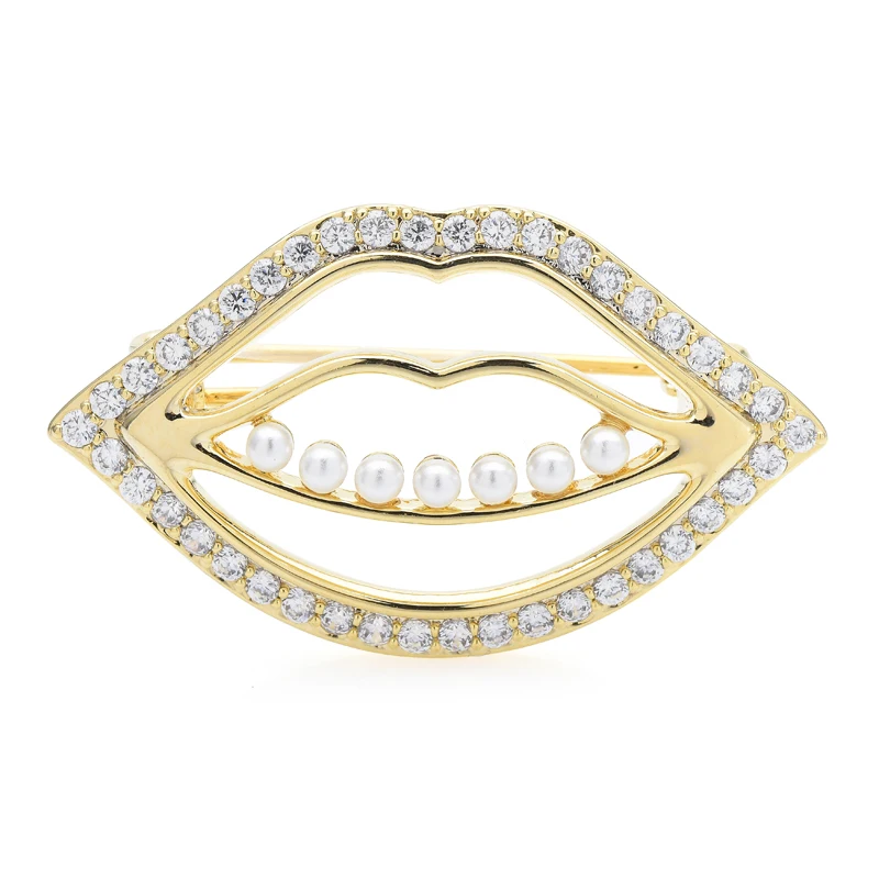Wuli&baby Pearl Mouth Brooches For Women Unisex Smile Mouth Party Office Brooch Pin Gifts
Wuli&baby Pearl Mouth Brooches For Women Unisex Smile Mouth Party Office Brooch Pin Gifts