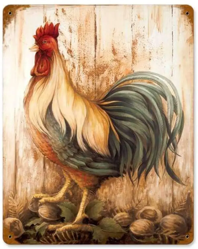 Винтажные металлические фотообои Losea Rooster Barnwood для домашнего декора, жестяное художественное украшение, 12x16 дюймов
Винтажные металлические фотообои Losea Rooster Barnwood для домашнего декора, жестяное художественное украшение, 12x16 дюймов