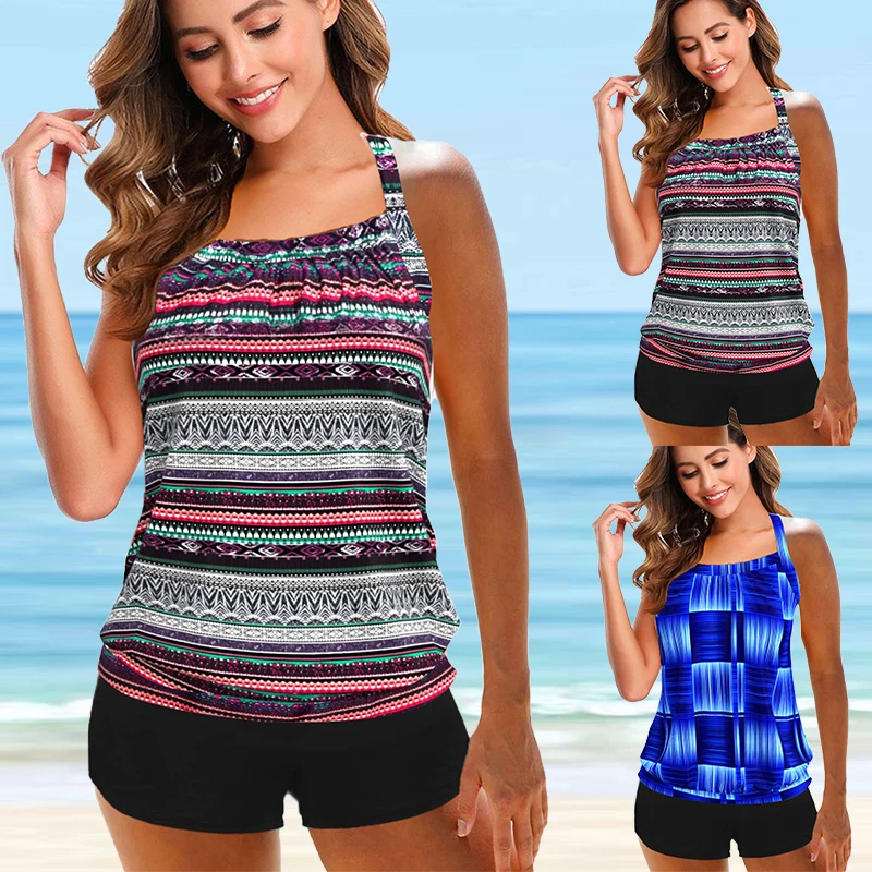 2023 Summer Women Fashion Printed Tankini Swimsuits Swimwear Lady Swimsuit Female Sexy Bathing Suits Two Piece Set Beachwear
2023 Summer Women Fashion Printed Tankini Swimsuits Swimwear Lady Swimsuit Female Sexy Bathing Suits Two Piece Set Beachwear