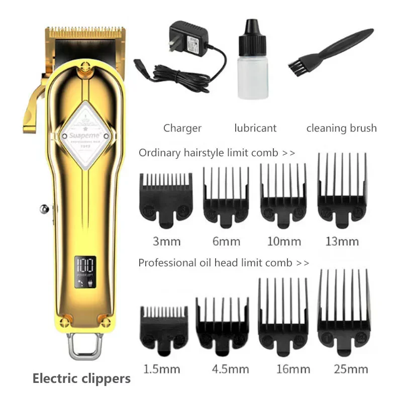 Barber shop Rechargeable hair clipper professional hair trimmer for men beard cutter hair cutting machine haircut
Barber shop Rechargeable hair clipper professional hair trimmer for men beard cutter hair cutting machine haircut