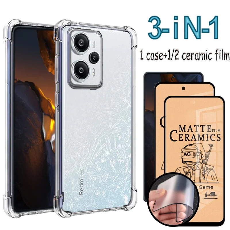 Ceramic Film + Case for Poco F5 5g Silicon Cover Poko F5 Bumper pocof5 shockproof case for xiaomi poco f5 pro screen protector
Ceramic Film + Case for Poco F5 5g Silicon Cover Poko F5 Bumper pocof5 shockproof case for xiaomi poco f5 pro screen protector