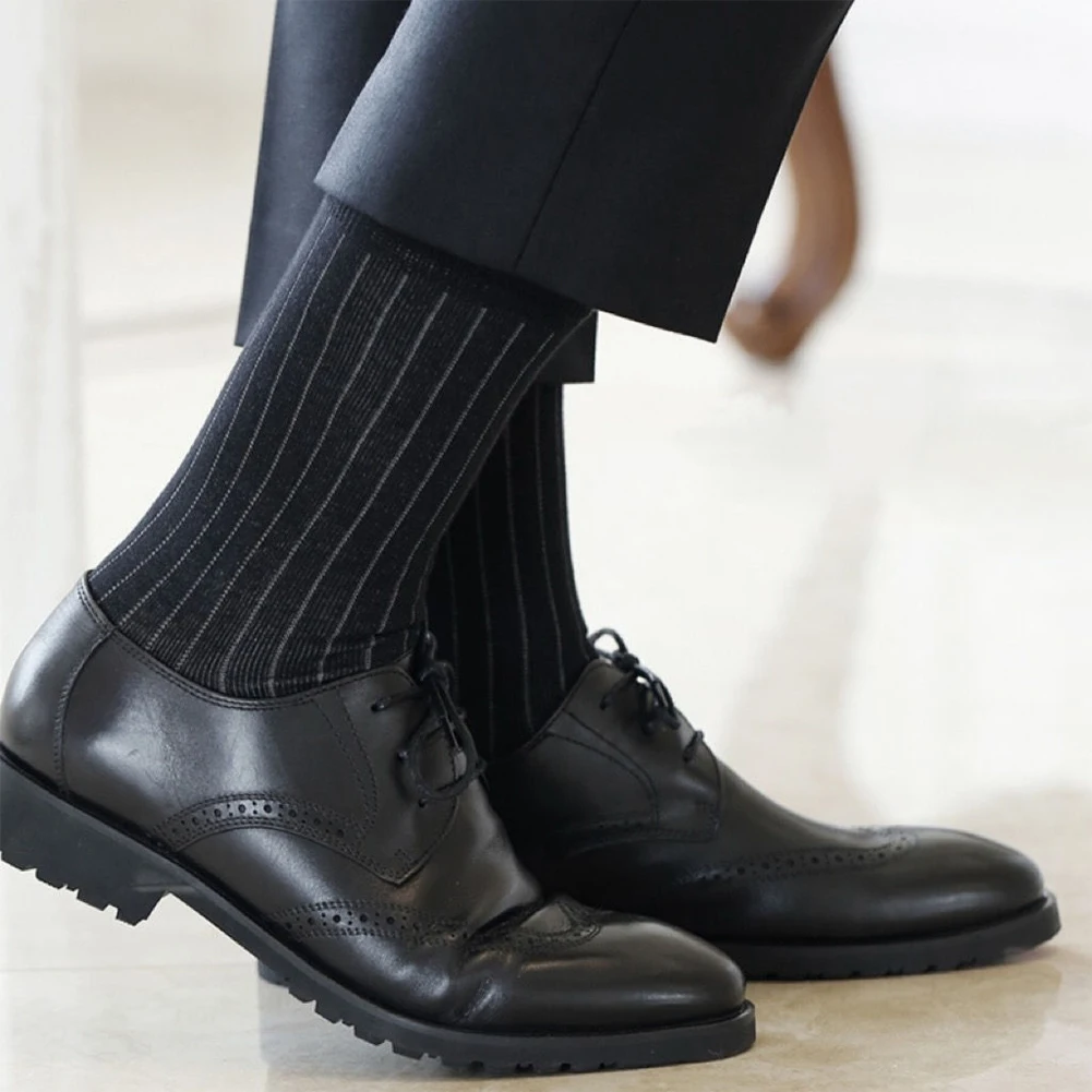 1 Pairs Men's Ribbed Business Dress Socks Summer Fashion Casual Striped Breathable Business Stockings Underwear For Man
1 Pairs Men's Ribbed Business Dress Socks Summer Fashion Casual Striped Breathable Business Stockings Underwear For Man