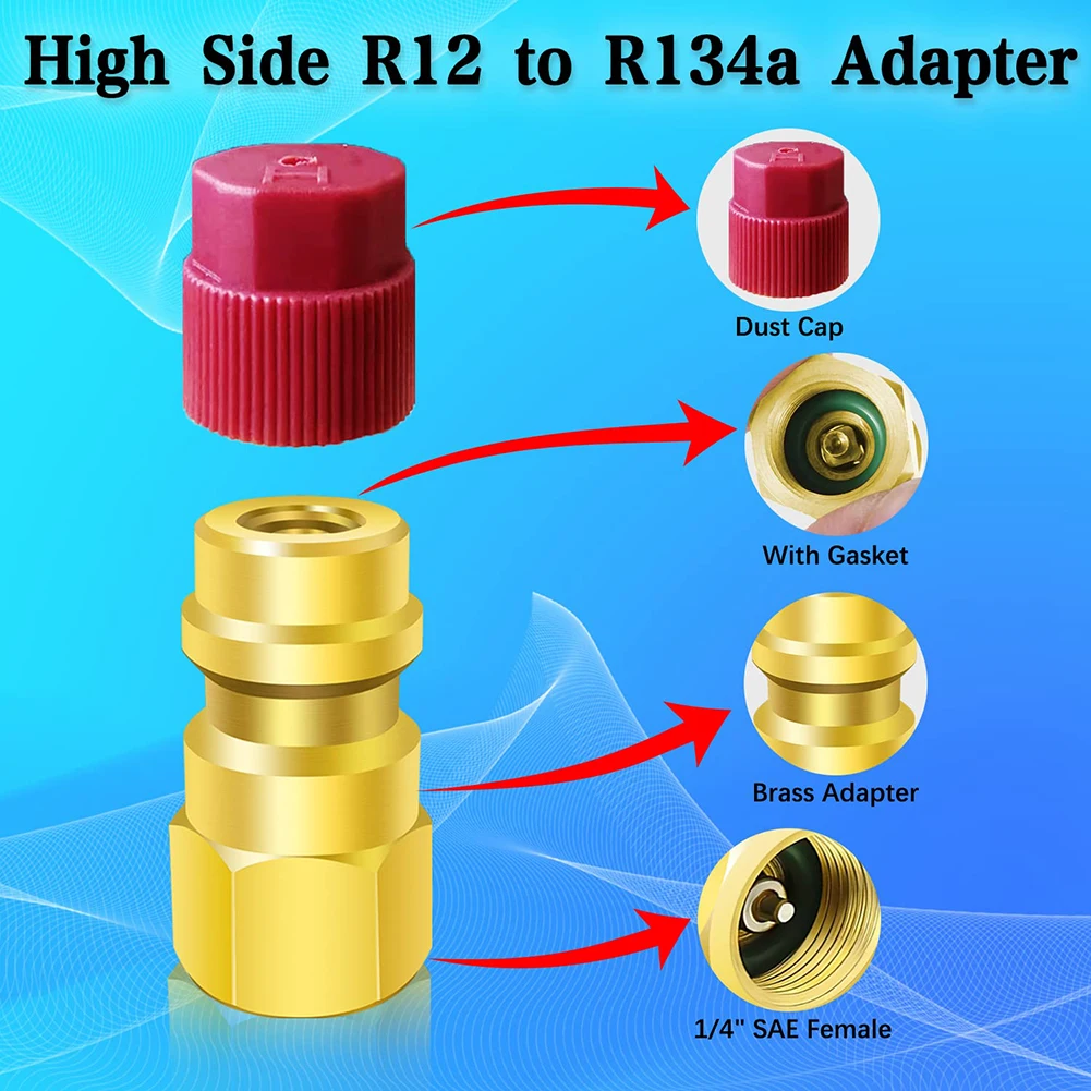 Auto Repair Tools R12 To R134A Kit Auto Port AdapterRetrofit 2 Pieces Air-Condition Blue/red Cap Metal And Plastic
Auto Repair Tools R12 To R134A Kit Auto Port AdapterRetrofit 2 Pieces Air-Condition Blue/red Cap Metal And Plastic