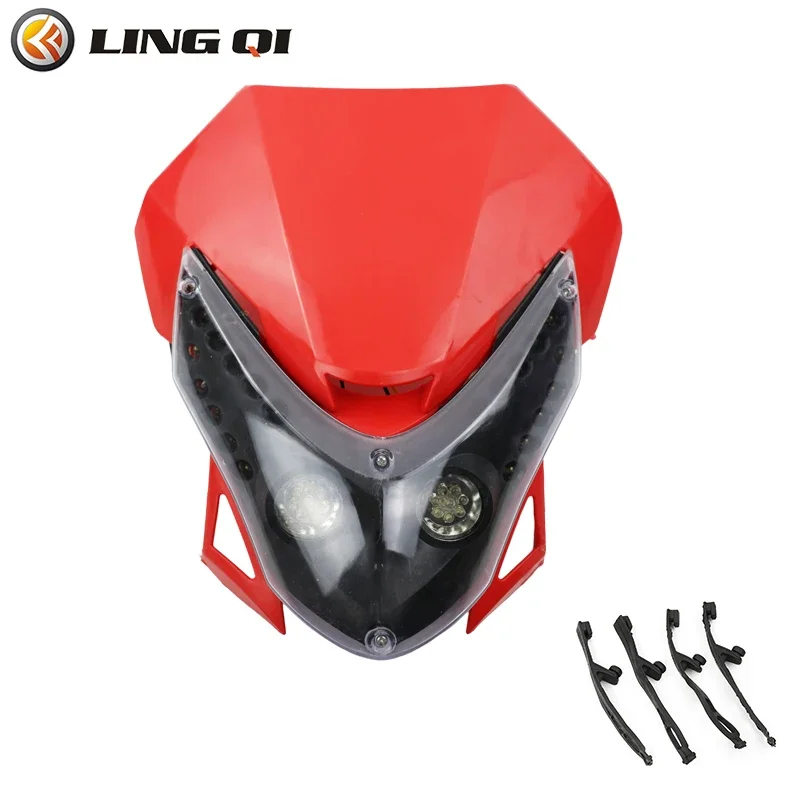 LING QI Universal 12V 35W Motorcycle Headlight LED Vision Front Headlamp Fairing For Almost Motorcycle Dirt Pit Bike
LING QI Universal 12V 35W Motorcycle Headlight LED Vision Front Headlamp Fairing For Almost Motorcycle Dirt Pit Bike
