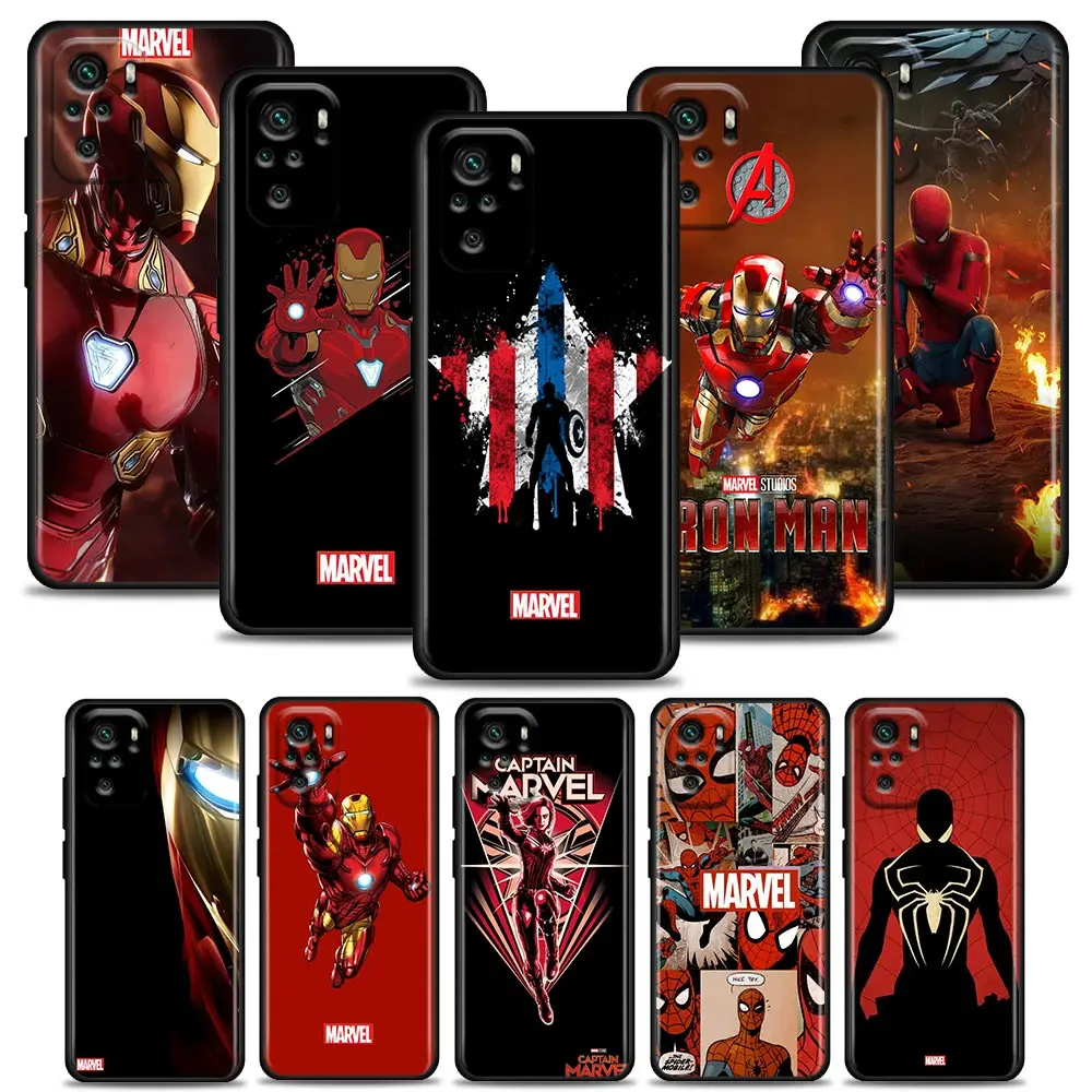 MARVEL Phone Case for Redmi 10 9 9A 9C 9i K20 K30 K40 Plus Note 10 11 Pro Case Soft Silicone Cover Marvel spiderman iron Man
MARVEL Phone Case for Redmi 10 9 9A 9C 9i K20 K30 K40 Plus Note 10 11 Pro Case Soft Silicone Cover Marvel spiderman iron Man