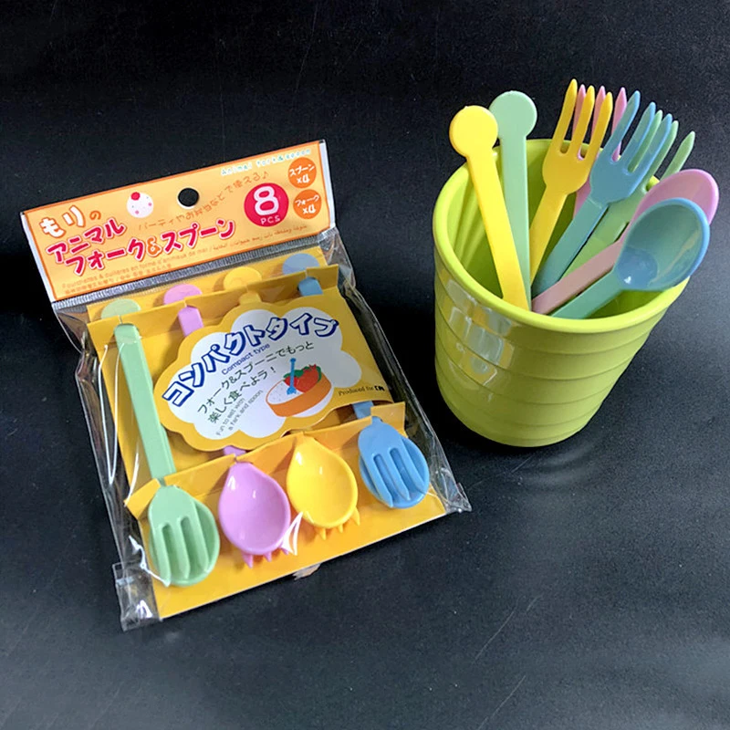 1set Fruit Fork and Spoon Set For Kids Mini Cartoon Food Selection Children Snacks Cake Dessert Food Fruit Fork Party Decoration
1set Fruit Fork and Spoon Set For Kids Mini Cartoon Food Selection Children Snacks Cake Dessert Food Fruit Fork Party Decoration