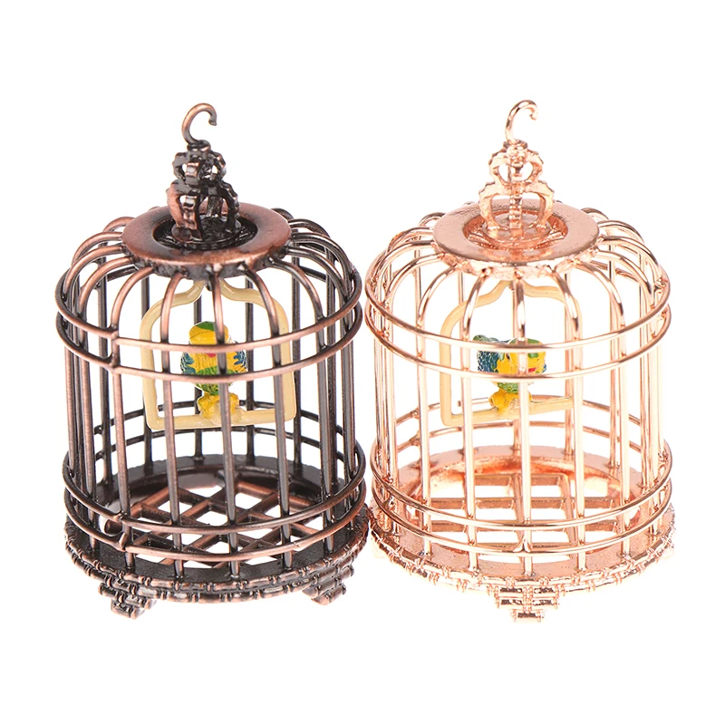 1PC Micro Landscape Dollhouse Miniature Furniture Metal Bird Cage For Dollhouse Decor Birdcage Play Home Decoration
1PC Micro Landscape Dollhouse Miniature Furniture Metal Bird Cage For Dollhouse Decor Birdcage Play Home Decoration