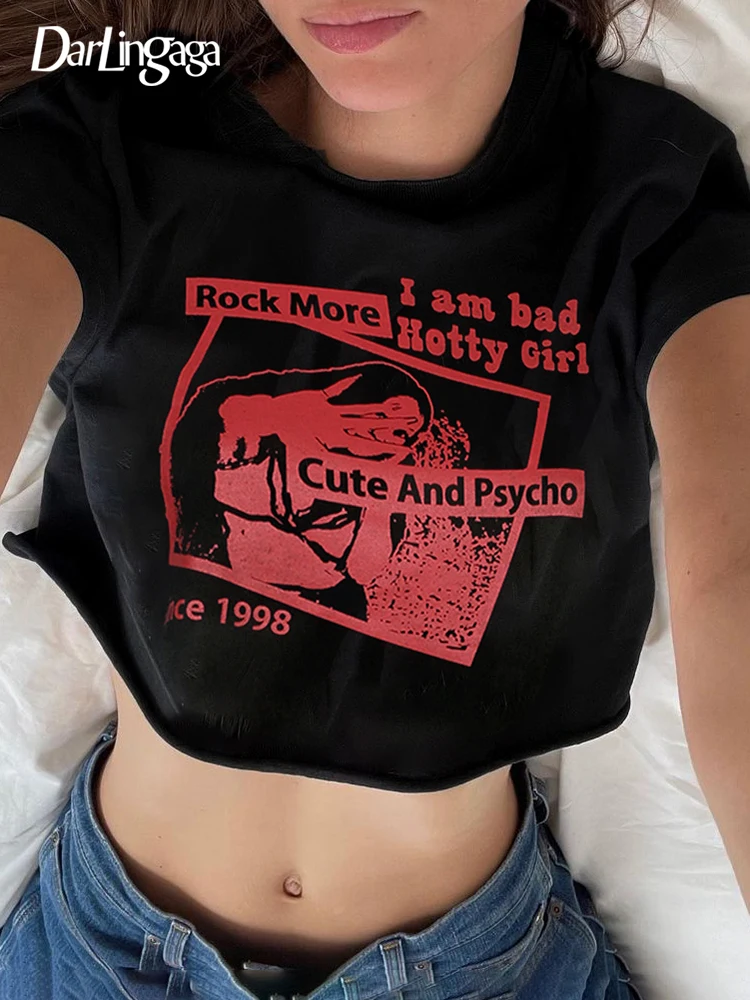 Darlingaga Gothic Dark Academia Graphic Tee Printed Summer T-shirts for Women Streetwear Grunge Crop Top Harajuku O Neck Outfits
Darlingaga Gothic Dark Academia Graphic Tee Printed Summer T-shirts for Women Streetwear Grunge Crop Top Harajuku O Neck Outfits