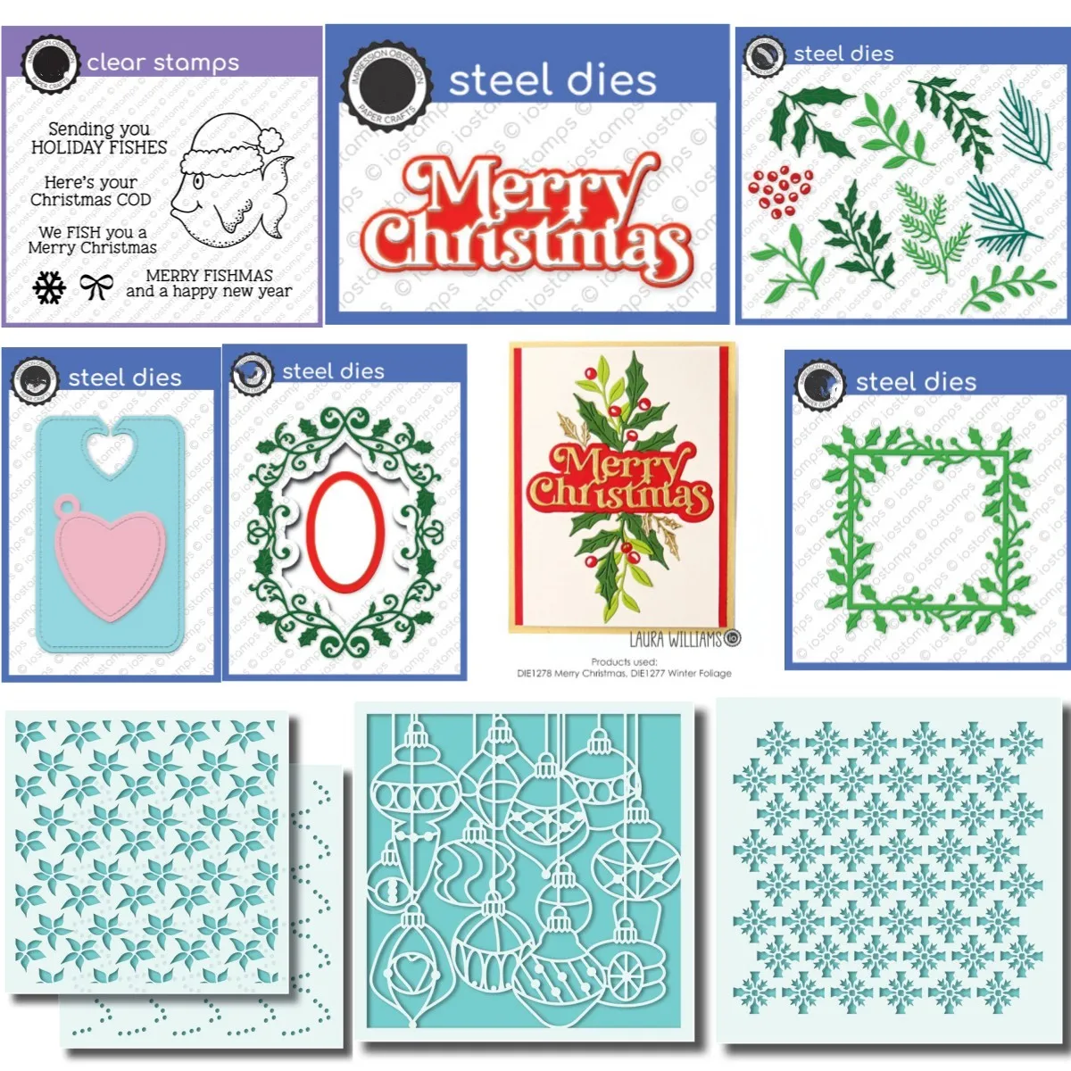 New Christmas Fishes Holly Lantern Metal Cutting Dies Clear Stamps Stencil For Decorating Scrapbook Paper Card Embossing Craft
New Christmas Fishes Holly Lantern Metal Cutting Dies Clear Stamps Stencil For Decorating Scrapbook Paper Card Embossing Craft