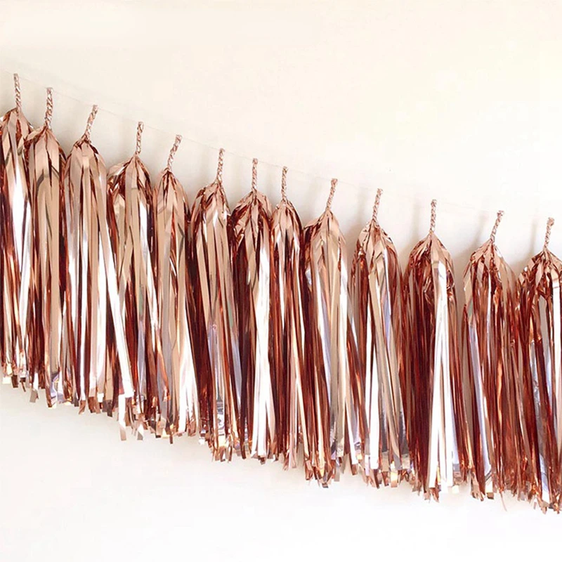 Gold Wedding Decoration Paper Foil Tassel Garland Metallic Tissue Banner Baby Shower Birthday Party Decoration Craft Decor
Gold Wedding Decoration Paper Foil Tassel Garland Metallic Tissue Banner Baby Shower Birthday Party Decoration Craft Decor