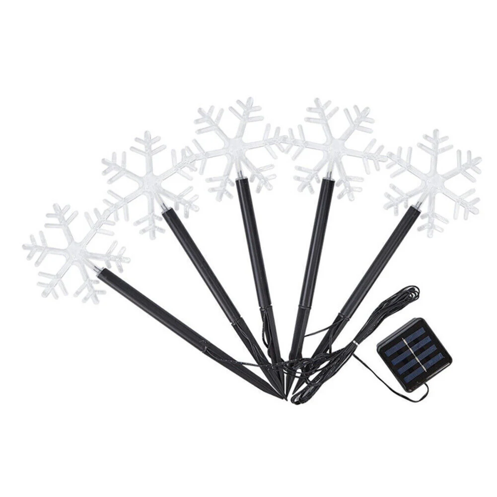 5 Pcs Solar Light Solar Powered Garden Light Snowflake Christmas Tree Five-pointed Star Shape Outdoor Lawn Lamp Christmas Decor
5 Pcs Solar Light Solar Powered Garden Light Snowflake Christmas Tree Five-pointed Star Shape Outdoor Lawn Lamp Christmas Decor