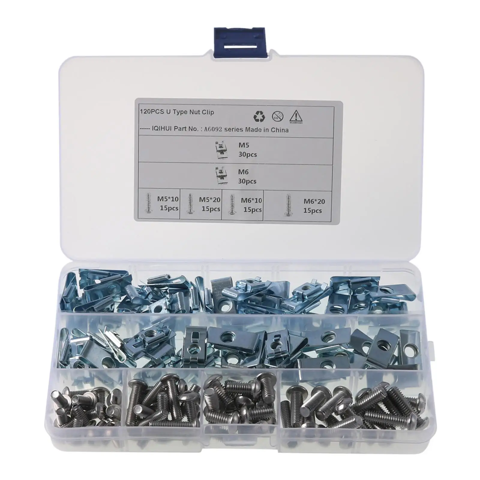 120Pcs clip Nut Screws Fixing Accessory Replaces Easy Installation Fastener Mounting for
120Pcs clip Nut Screws Fixing Accessory Replaces Easy Installation Fastener Mounting for