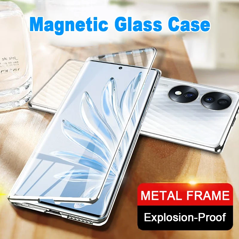 360 Full Protection Honor 70 Magnetic Metal Double-sided Tempered Glass Snap Lock Case For Huawei Nova 10 9 8 7 Lens Protection
360 Full Protection Honor 70 Magnetic Metal Double-sided Tempered Glass Snap Lock Case For Huawei Nova 10 9 8 7 Lens Protection