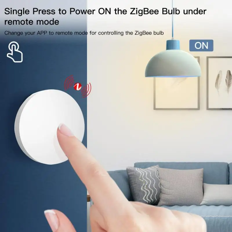 

1-ZigBee Tuya Button Scene Switch Multi-scene Linkage Smart Switch Battery Powered Automation Works With Smart Life APP