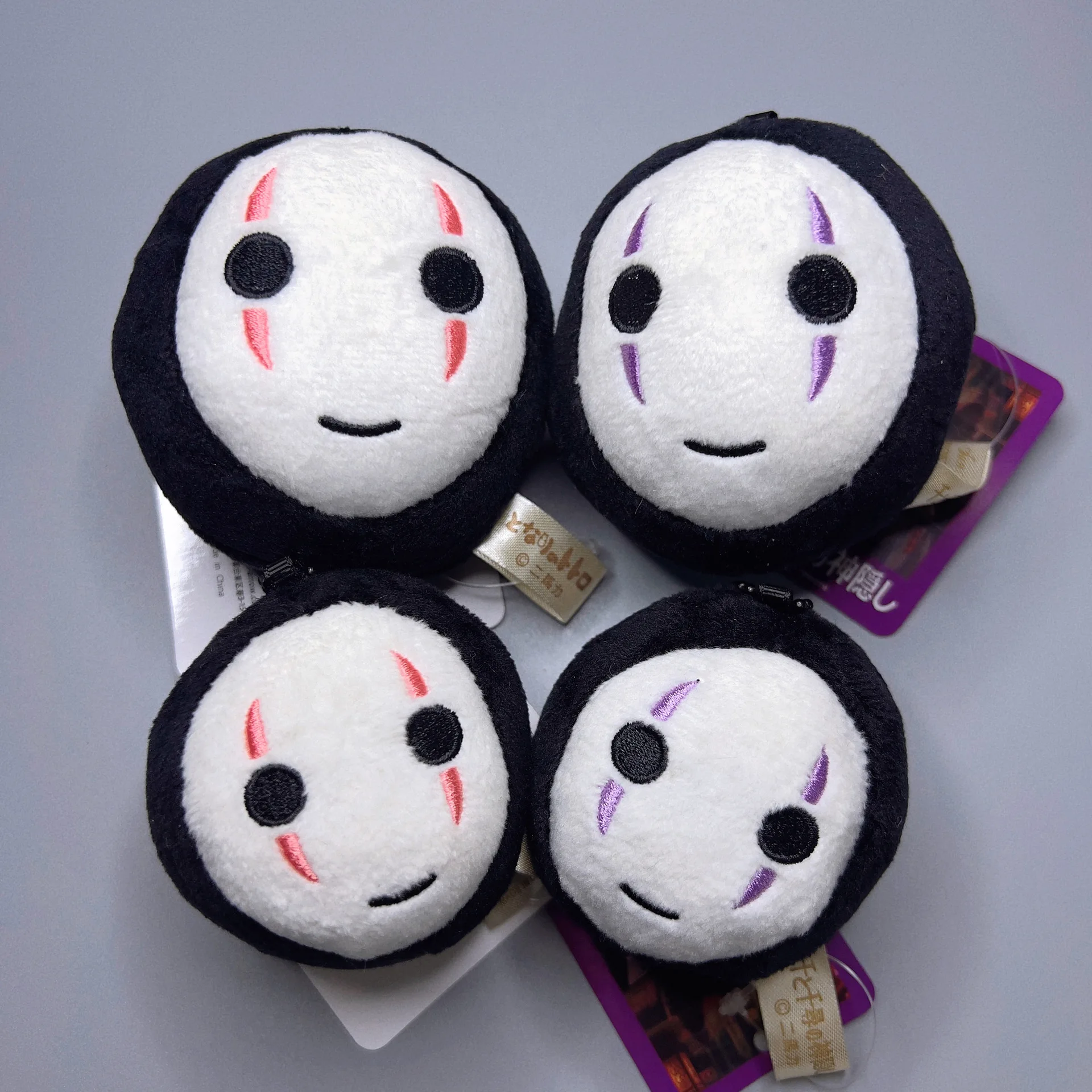 

6cm-8cm Hayao Miyazaki Hot Anime Spirited Away No Face Man Plush Doll Toy Plush Filling Pendant Knapsack Decoration Key Chain