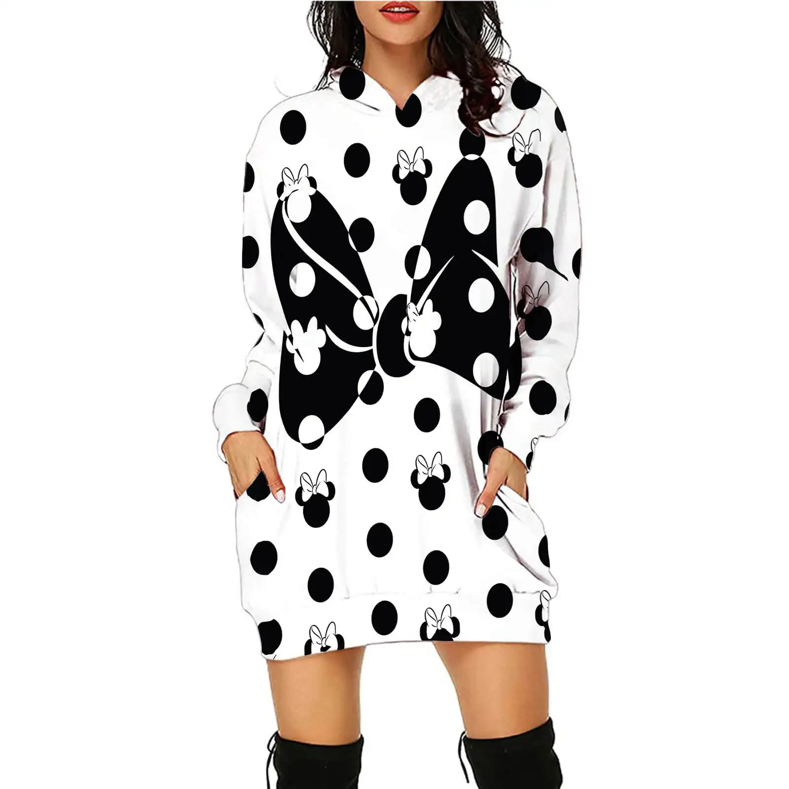 Fall Disney Minnie Mickey Ladies Sexy Hoodie 3D Tie Dye Striped Plaid Hoodie Fashion Party Dress High Street Sweatshirt
Fall Disney Minnie Mickey Ladies Sexy Hoodie 3D Tie Dye Striped Plaid Hoodie Fashion Party Dress High Street Sweatshirt