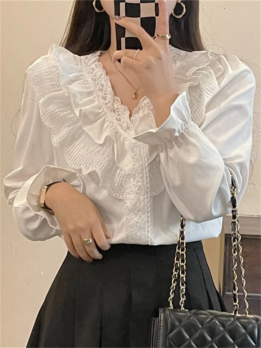 Alien Kitty 2022 Chic Gentle Blouses Women Shirts Girls Full Sleeves Streetwear Ruffles Spring Chiffon Office Lady Sweet Tops
Alien Kitty 2022 Chic Gentle Blouses Women Shirts Girls Full Sleeves Streetwear Ruffles Spring Chiffon Office Lady Sweet Tops