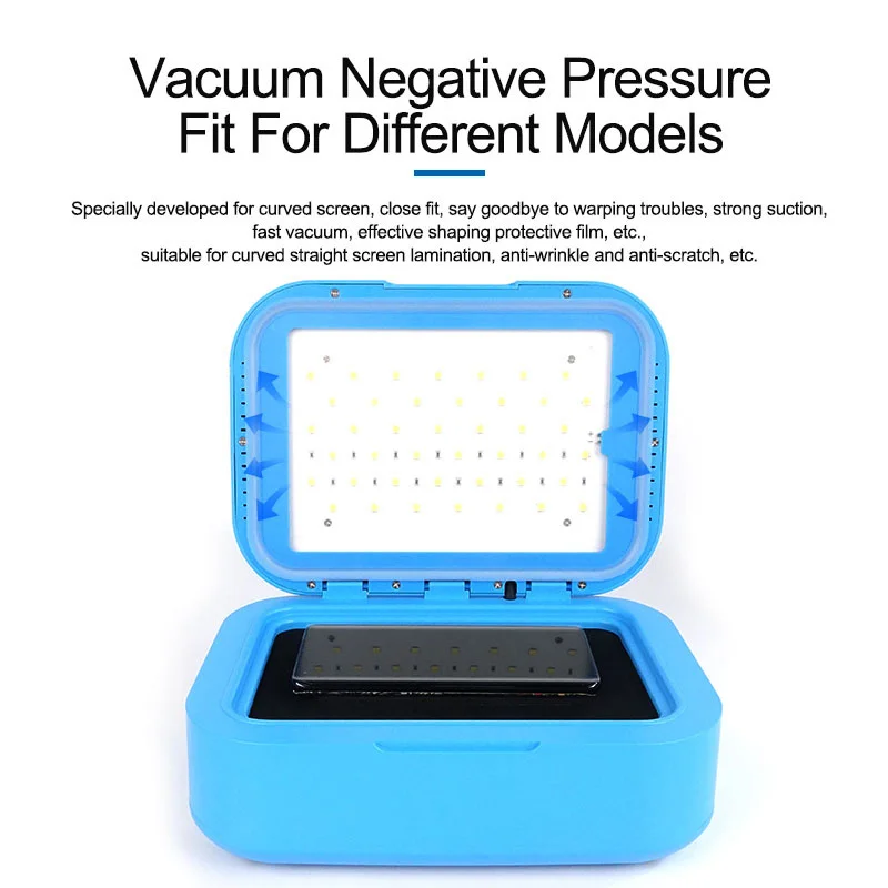 SUNSHINE S-918B Plus UV Curing Vacuum Laminating for Straight Curved Screen Cell Phone Green Oil Fast Curing OCA Film Machin
SUNSHINE S-918B Plus UV Curing Vacuum Laminating for Straight Curved Screen Cell Phone Green Oil Fast Curing OCA Film Machin