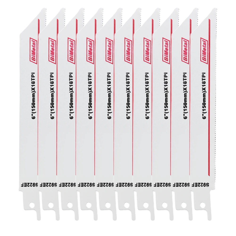 Cutting Metal Saw Blades 10pcs Bi-metal Flexible S922EF Total Length 150mm White Automobile Manufacturing Aviation
Cutting Metal Saw Blades 10pcs Bi-metal Flexible S922EF Total Length 150mm White Automobile Manufacturing Aviation