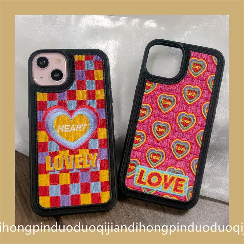 Korean personality embroidery love iPhone13/12promaxiPhone11 mobile phone case xs/xr female 7plus iphone 11 cases for women
Korean personality embroidery love iPhone13/12promaxiPhone11 mobile phone case xs/xr female 7plus iphone 11 cases for women