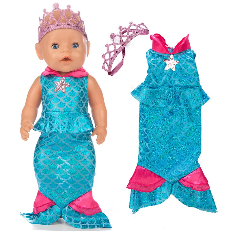 Mermaid Suit Fit 17 inch 43cm Doll Clothes Born Baby Suit For Baby Birthday Fistival Gift
Mermaid Suit Fit 17 inch 43cm Doll Clothes Born Baby Suit For Baby Birthday Fistival Gift