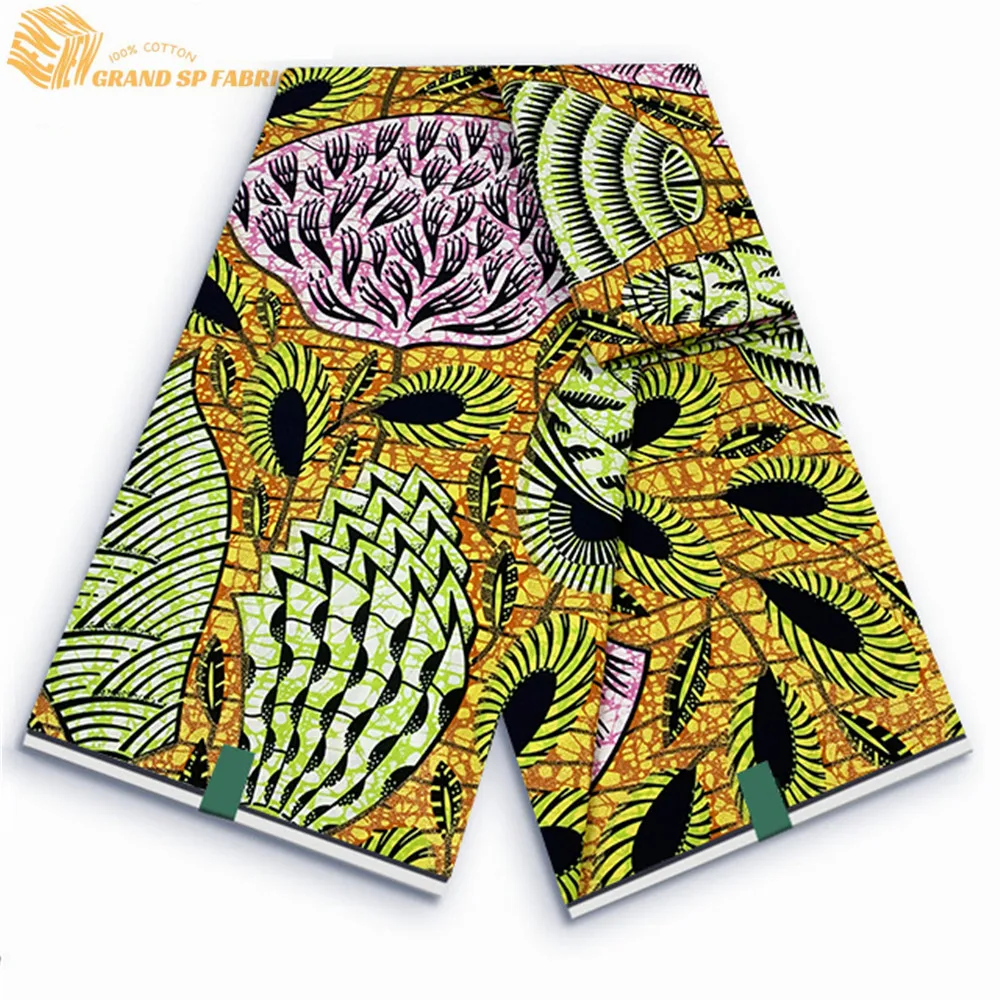 Grand Super Fabric 100% Cotton African Wax Fabric High Quality Wax Print Ankara Fabric For Sewing 6yards Women Fabric VLS39
Grand Super Fabric 100% Cotton African Wax Fabric High Quality Wax Print Ankara Fabric For Sewing 6yards Women Fabric VLS39
