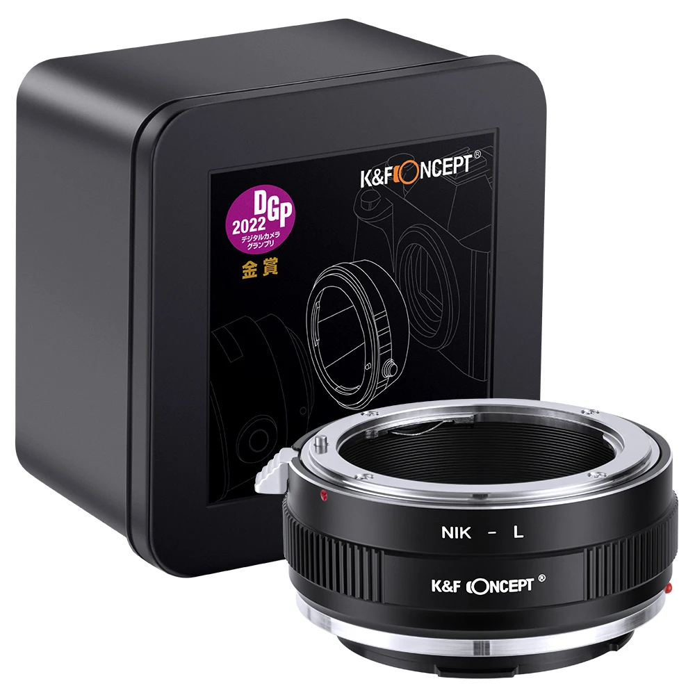 

K&F Concept Lens Adapter For Nikon F AI AIS D Mount Lens to Leica TL TL2 CL SL SL2 Panasonic S1 S1R S1H S5 Sigma fp fpL