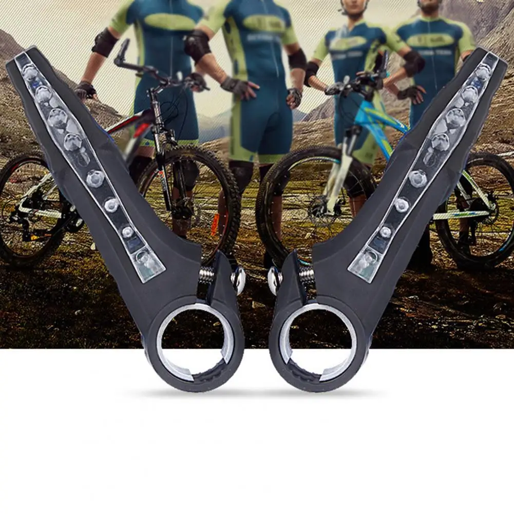 Сигнальные лампы 1 пара, безопасные пластиковые ручки для езды на велосипеде, сигнальные лампы, аксессуары для велосипедов