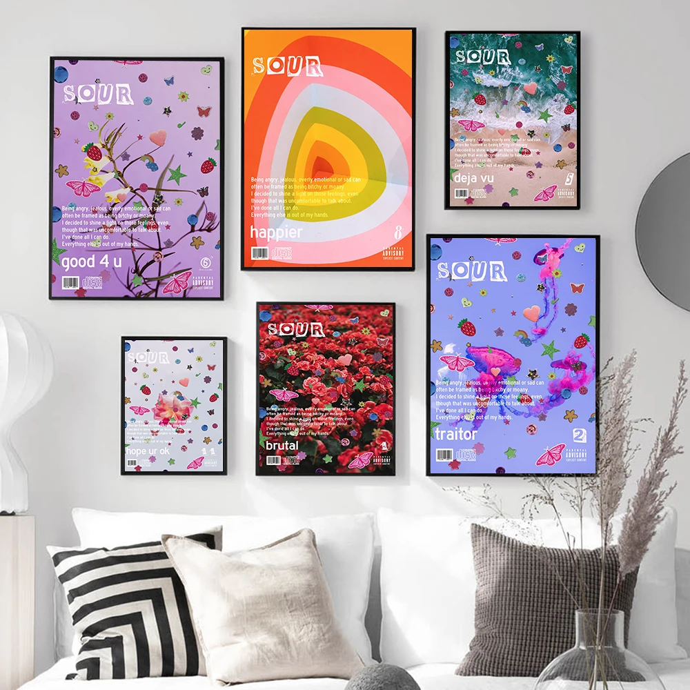 Happier Brutal Olivia Rodrigo Poster Sour Music Album Cover Canvas Painting Wall Pictures Nordic Print Modern Home Decoration
Happier Brutal Olivia Rodrigo Poster Sour Music Album Cover Canvas Painting Wall Pictures Nordic Print Modern Home Decoration