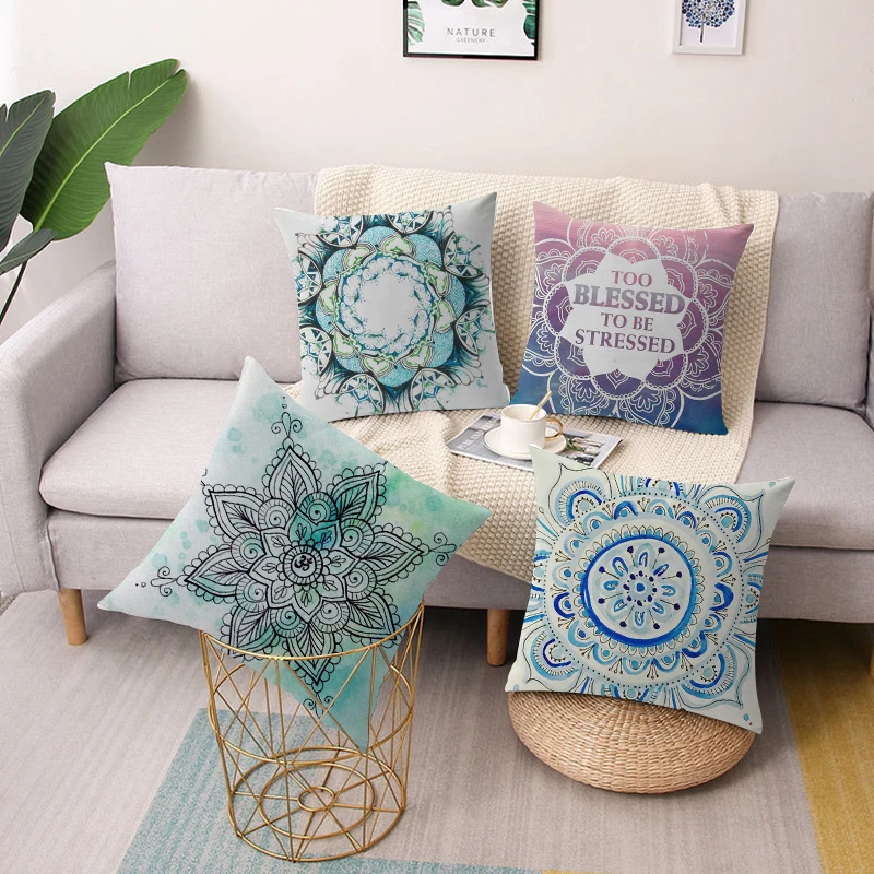 Bohemian style mandala printing square pillow cushion cover car sofa office chair pillowcase simple home decoration ornaments
Bohemian style mandala printing square pillow cushion cover car sofa office chair pillowcase simple home decoration ornaments