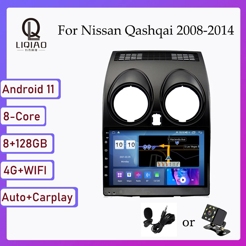 2din Car Multimedia Video Player For Nissan Qashqai 2008-2014 Android 11 Navigation GPS QLED 1280*720 Touchscreen Bluetooth USB
2din Car Multimedia Video Player For Nissan Qashqai 2008-2014 Android 11 Navigation GPS QLED 1280*720 Touchscreen Bluetooth USB