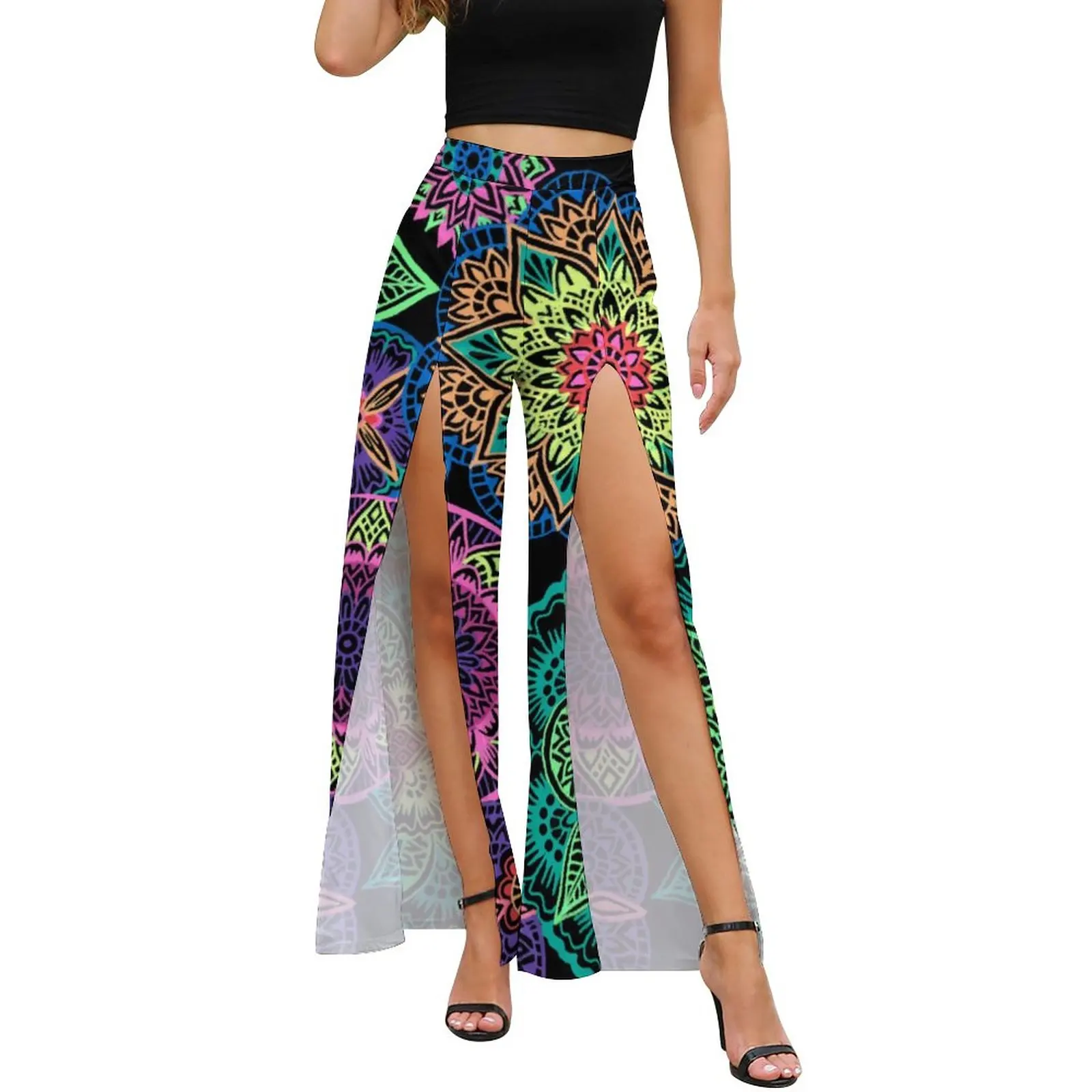 Neon Mandala Pants Women Colorful Floral Print Korean Fashion Trousers Summer High Waist Club Wide Leg Pants Birthday Gift
Neon Mandala Pants Women Colorful Floral Print Korean Fashion Trousers Summer High Waist Club Wide Leg Pants Birthday Gift