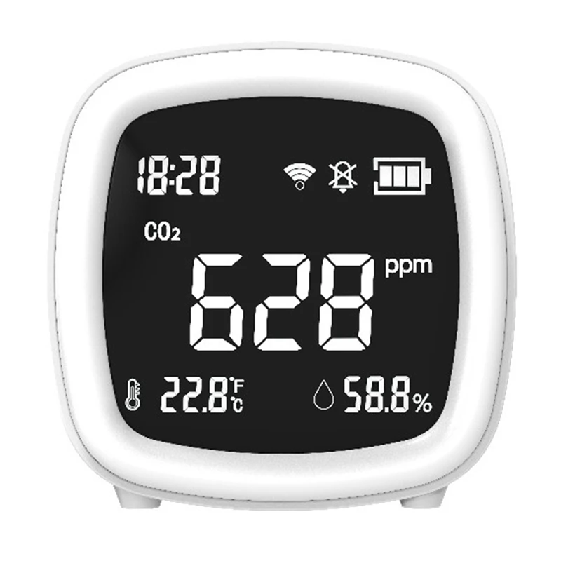 CO2 Air Detector 3-In-1 Indoor CO2 Detector Air Quality Monitor Detects CO2 Home Office Light-And-Sound Dual Alarm
CO2 Air Detector 3-In-1 Indoor CO2 Detector Air Quality Monitor Detects CO2 Home Office Light-And-Sound Dual Alarm