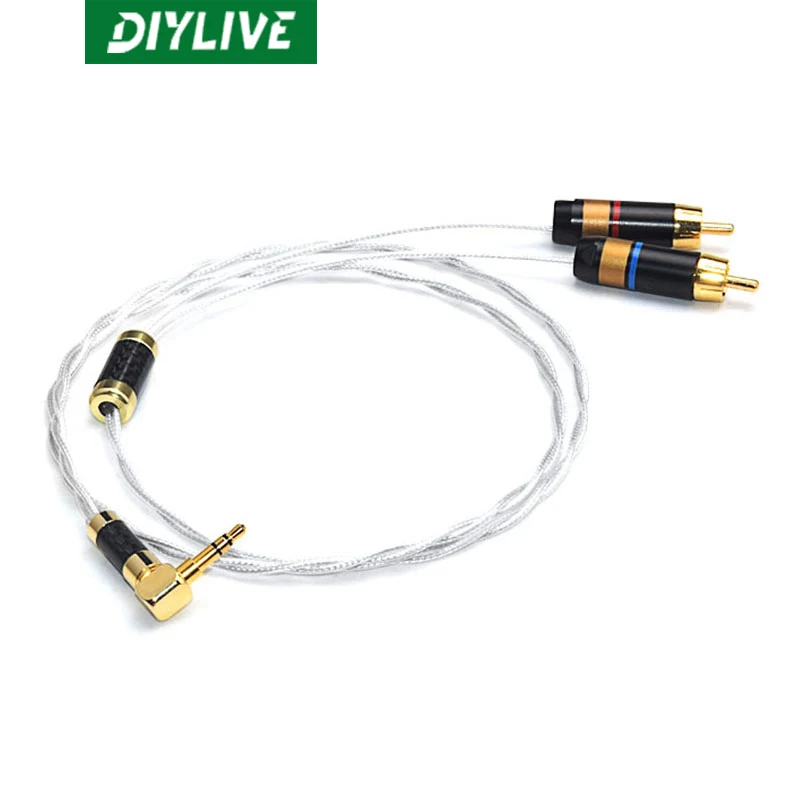 Аудио кабель для телефона DIYLIVE / Silver Fox из стерлингового серебра, один минута, два, 3,5 оборота, два RCA, лотос
Аудио кабель для телефона DIYLIVE / Silver Fox из стерлингового серебра, один минута, два, 3,5 оборота, два RCA, лотос