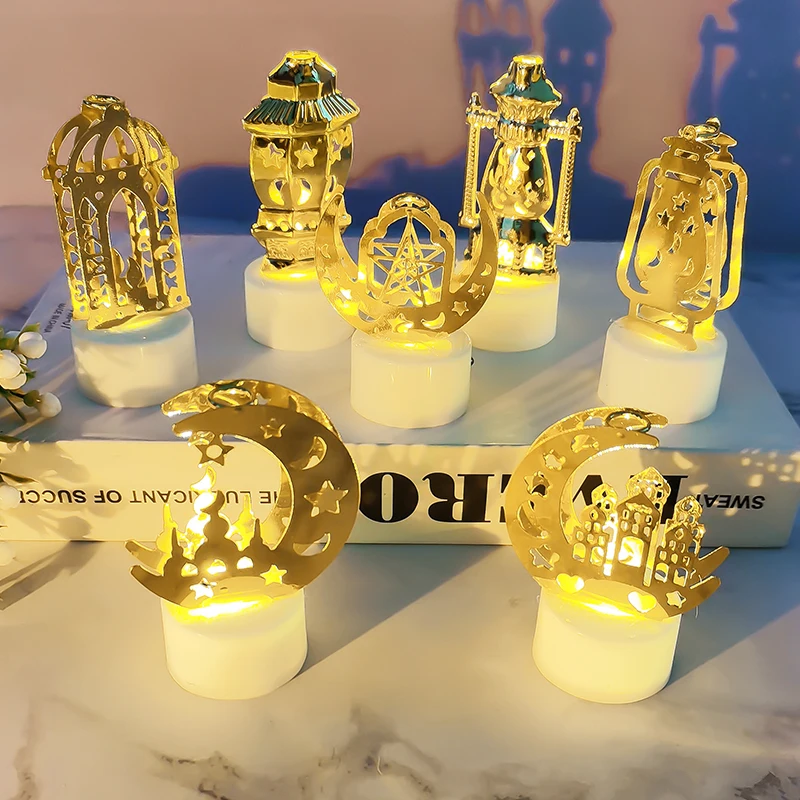 Eid Mubarak LED Candle Light Iron Moon Night Light Islamic Muslim Party Kareem Ramadan Home Decoration Eid Ah Adha Gift
Eid Mubarak LED Candle Light Iron Moon Night Light Islamic Muslim Party Kareem Ramadan Home Decoration Eid Ah Adha Gift