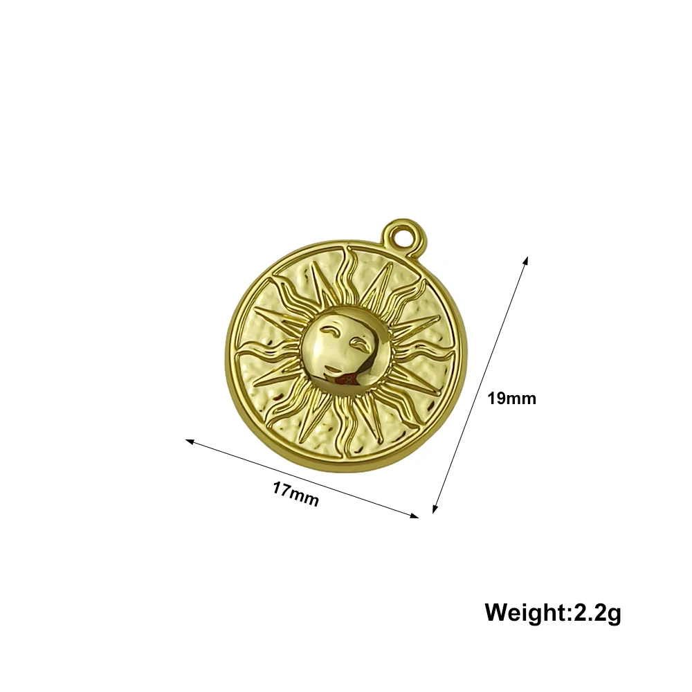 5pcs Charms Sun Sunlight Sunshine Stainless Steel17x19mm Antique Gold Color Pendants Making DIY Handmade Tibetan Finding Jewelry
5pcs Charms Sun Sunlight Sunshine Stainless Steel17x19mm Antique Gold Color Pendants Making DIY Handmade Tibetan Finding Jewelry