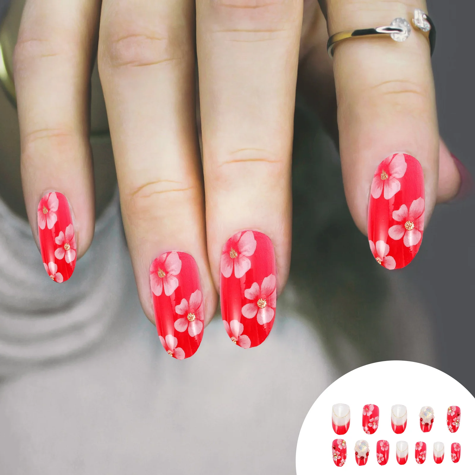 Nails False Christmas Nail Full Tips Fake Artificial Cover Partyon Press Sticker Tip Fauxfingernail Short Red Decoration
Nails False Christmas Nail Full Tips Fake Artificial Cover Partyon Press Sticker Tip Fauxfingernail Short Red Decoration