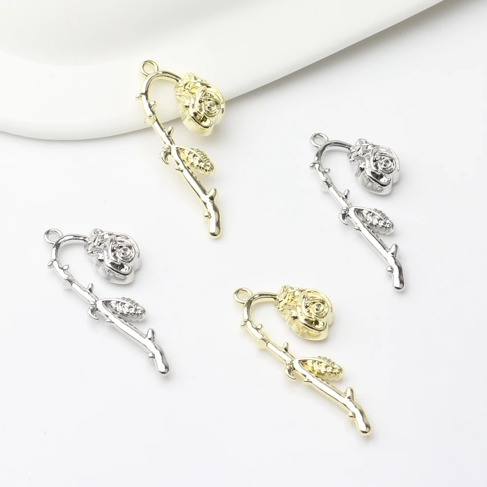 Zinc Alloy Electroplating Wilted Rose Flower Charms 10PCS/lot For DIY Fashion Necklace Jewelry Making Finding Accessories 
Zinc Alloy Electroplating Wilted Rose Flower Charms 10PCS/lot For DIY Fashion Necklace Jewelry Making Finding Accessories