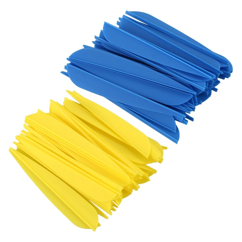 Arrows Vanes 4 Inch Plastic Feather Fletching For DIY Archery Arrows 100 Pack(Blue&Yellow)
Arrows Vanes 4 Inch Plastic Feather Fletching For DIY Archery Arrows 100 Pack(Blue&Yellow)