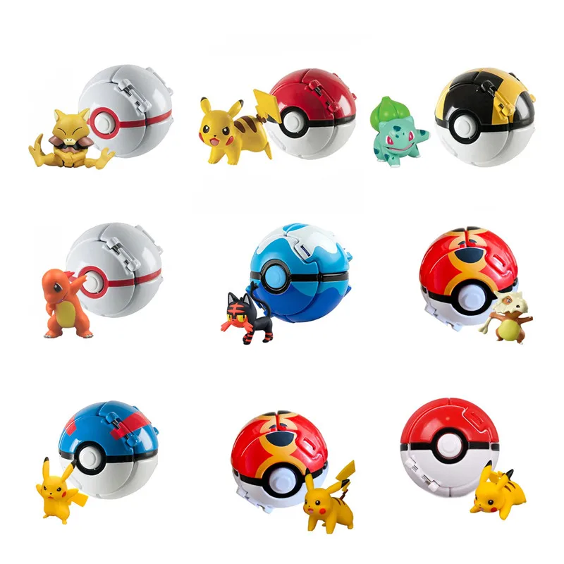 12 Styles Tomy Pokeball Anime Figure Pikachu Squirtle Pocket Monster Variant Pokemon Elf Ball Toy Action Model Gift Kids Toys
12 Styles Tomy Pokeball Anime Figure Pikachu Squirtle Pocket Monster Variant Pokemon Elf Ball Toy Action Model Gift Kids Toys