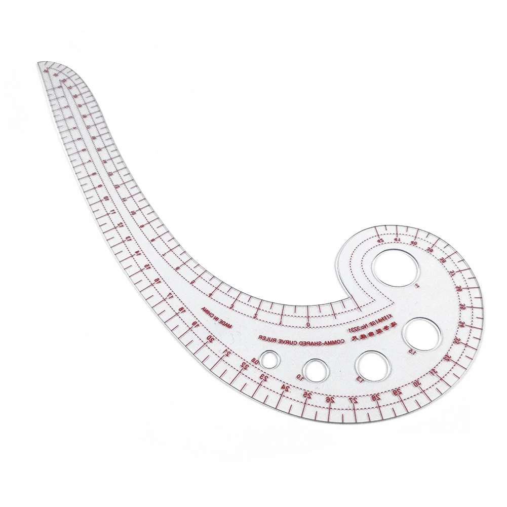 Plastic Transparent French Curve Sewing Ruler Measure Tailor Ruler Making Clothing Multifunction 360 Degree Bend Ruler Tools
Plastic Transparent French Curve Sewing Ruler Measure Tailor Ruler Making Clothing Multifunction 360 Degree Bend Ruler Tools