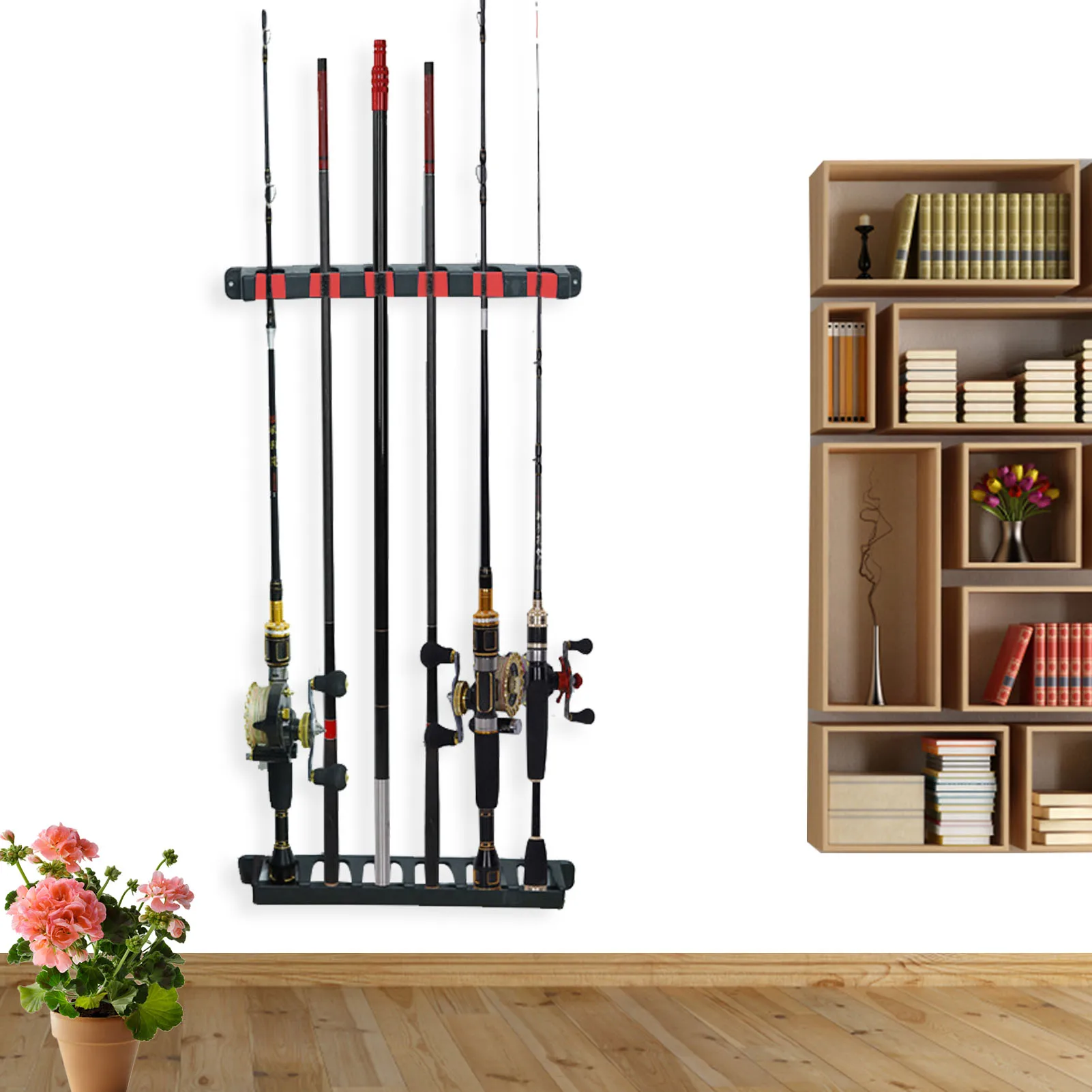 Fishing Pole Holders 6 Pieces EVA Foams Rod Rack For Living Room Boat Garage 6-Rod Fishing Pole Racks With Screws
Fishing Pole Holders 6 Pieces EVA Foams Rod Rack For Living Room Boat Garage 6-Rod Fishing Pole Racks With Screws
