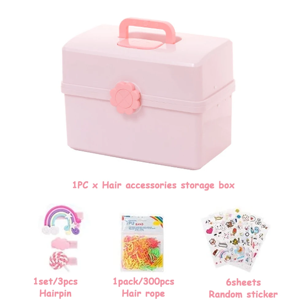 For Kids Hair Accessories Large Capacity Jewelry Head Rope Baby Storage Box Desktop Decorative Sticker 3 Layers Space Saving
For Kids Hair Accessories Large Capacity Jewelry Head Rope Baby Storage Box Desktop Decorative Sticker 3 Layers Space Saving