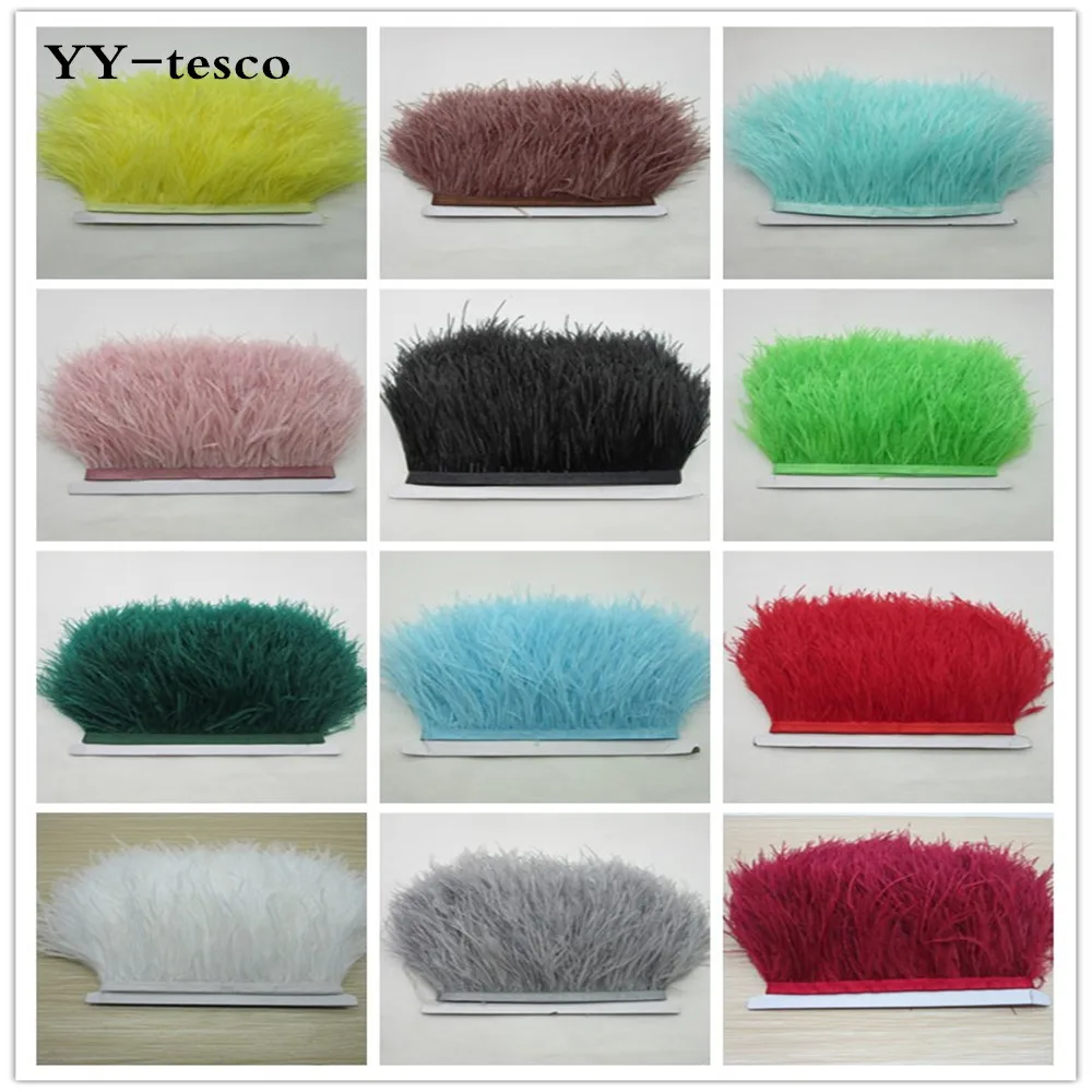 New! Wholesale high quality 10 meters ostrich feather ribbon, feather length 8-11cm / DIY clothing accessories
New! Wholesale high quality 10 meters ostrich feather ribbon, feather length 8-11cm / DIY clothing accessories