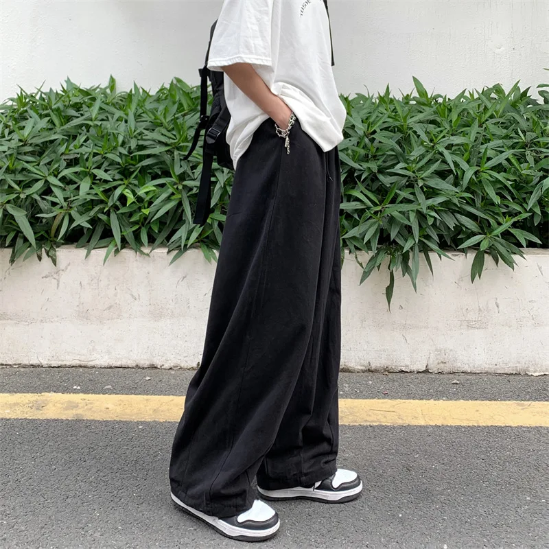 Повседневные уличные штаны CGC, комфортные женские брюки из 100% хлопка с широкими штанинами и парашютом в стиле Харадзюку 
Повседневные уличные штаны CGC, комфортные женские брюки из 100% хлопка с широкими штанинами и парашютом в стиле Харадзюку