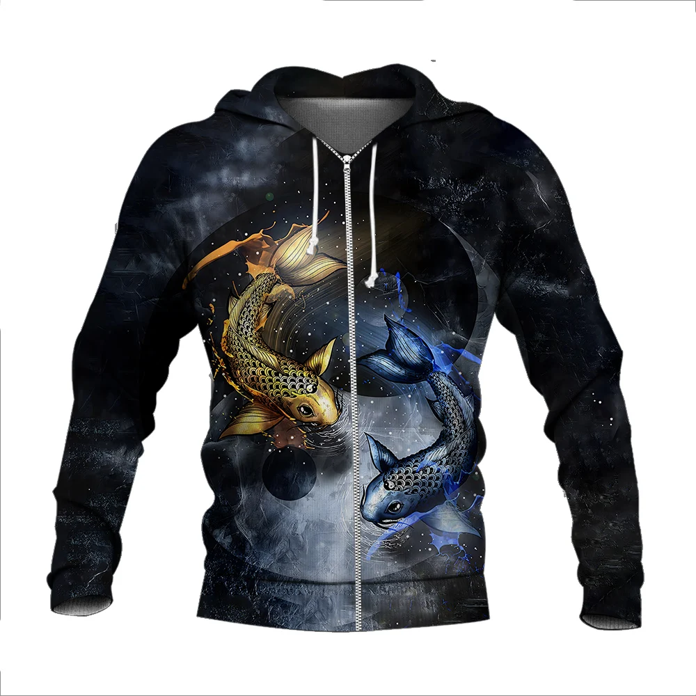 Animal Fish Fashion Autumn Winter Hoodie 3D Print Men's Sweatshirt Unisex Zipper Pullover Casual Jacket
Animal Fish Fashion Autumn Winter Hoodie 3D Print Men's Sweatshirt Unisex Zipper Pullover Casual Jacket