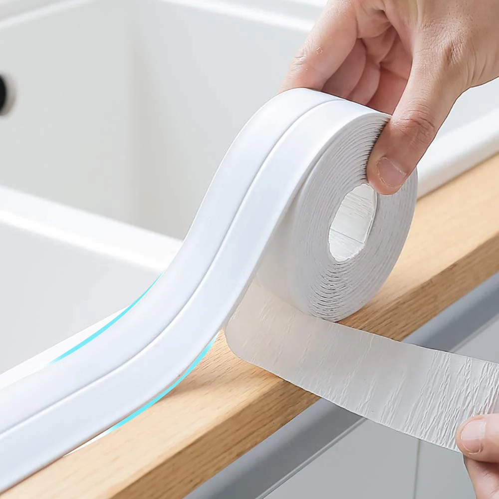 White Fita Tape Bathroom Shower Sink Bath Sealing Strip Tape PVC Self-Adhesive Waterproof Wall sticker for Bathroom Kitchen
White Fita Tape Bathroom Shower Sink Bath Sealing Strip Tape PVC Self-Adhesive Waterproof Wall sticker for Bathroom Kitchen