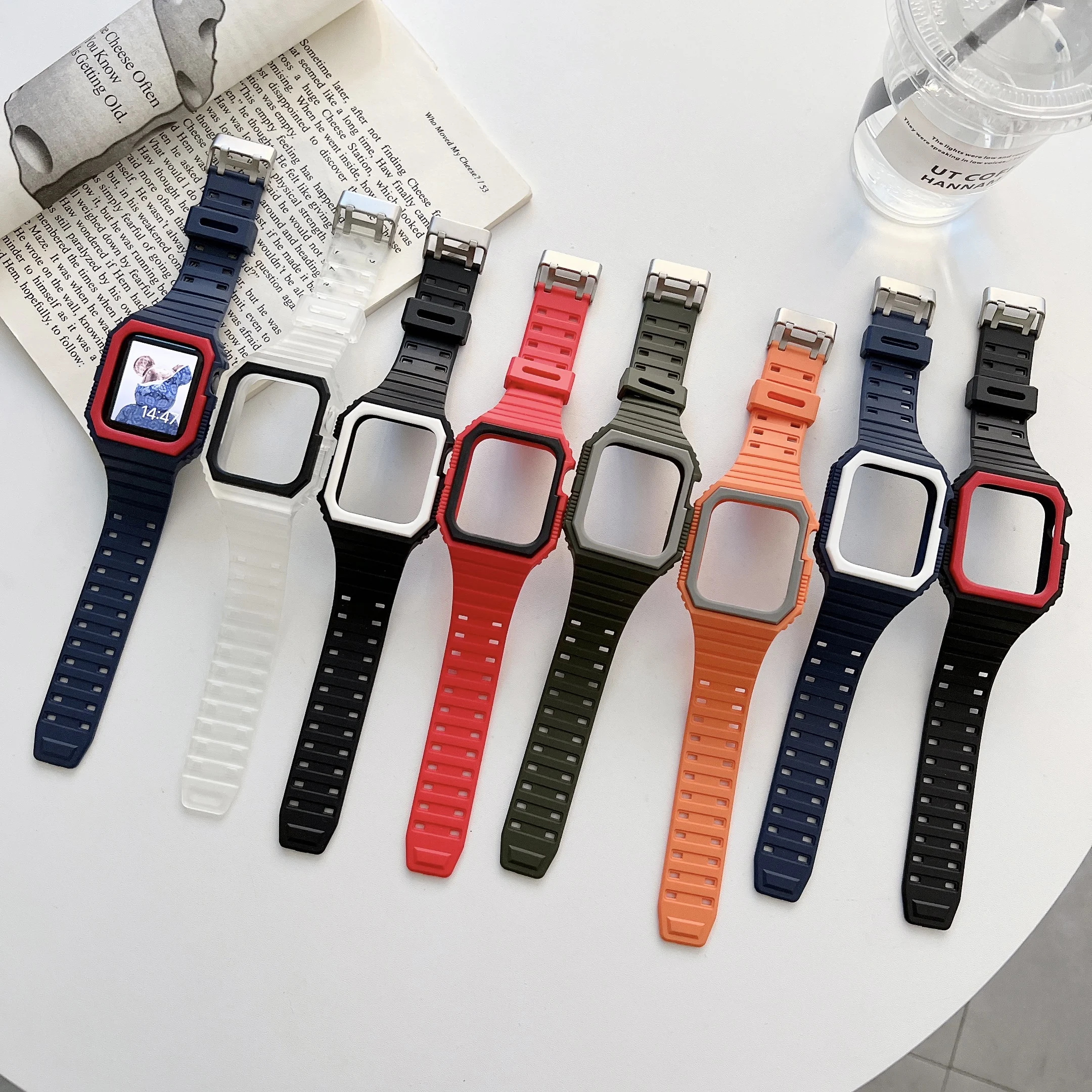 Soft Silicone Band for Apple Watch 38MM 41MM 40MM 42MM 44MM 45MM Watchband Strap for Apple Watch Band Multi- colour available
Soft Silicone Band for Apple Watch 38MM 41MM 40MM 42MM 44MM 45MM Watchband Strap for Apple Watch Band Multi- colour available