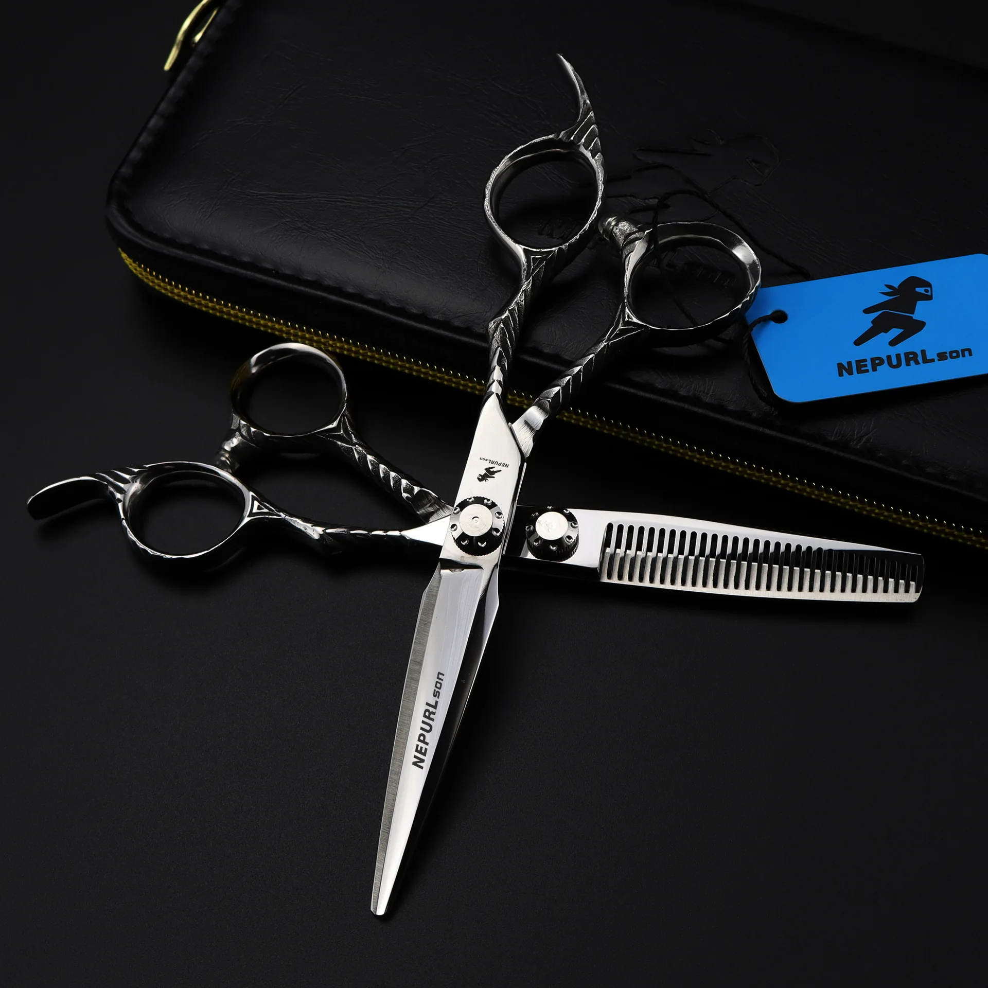 6.0 440C Alien Dimash Professional Hair Salon Scissors Cut Barber Accessories Haircut Thinning Shear Hairdressing Tools Scissors
6.0 440C Alien Dimash Professional Hair Salon Scissors Cut Barber Accessories Haircut Thinning Shear Hairdressing Tools Scissors