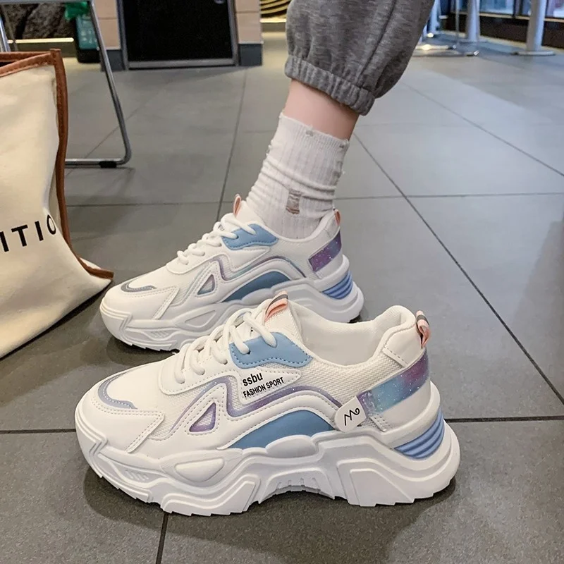 Женские классические кроссовки, Вулканизированная искусственная кожа, на шнуровке, высокий каблук, круглый носок, повседневная обувь, весн... 
Женские классические кроссовки, Вулканизированная искусственная кожа, на шнуровке, высокий каблук, круглый носок, повседневная обувь, весн...